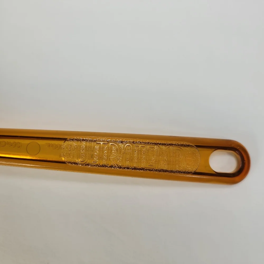 Vintage Ultratemp Amber Pie Cake Server #2119 Serrated Robinson Knife Co USA